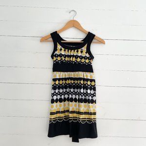 Black and Yellow Girls' Tunic Dress/Top Size 10